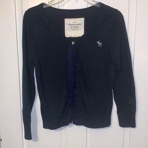 Youth navy blue cardigan